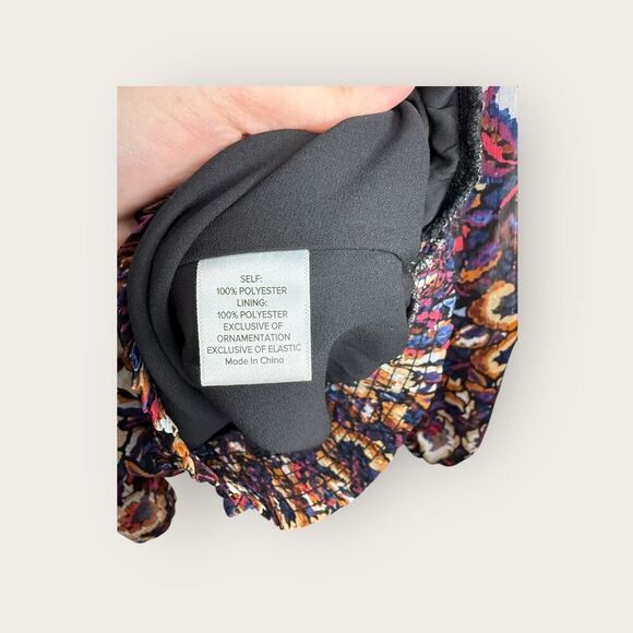 Evereve Stelle Abstract Blouse Top Size Medium - Picture 7 of 7